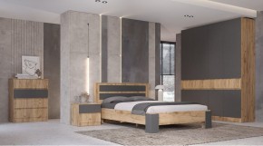 ЛЕНОРА Спальный гарнитур (модульный) графит в Уфе - ufa.mebel24.online | фото