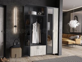 ЛИКА №1 Прихожая ЛДСП (графит/дуб крафт белый) в Уфе - ufa.mebel24.online | фото
