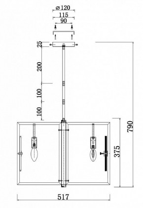 Люстра на штанге Maytoni Marmo MOD099PL-06G в Уфе - ufa.mebel24.online | фото 4
