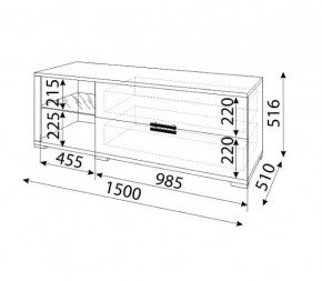 Мармарис (гостиная) М03 ТВ-тумба в Уфе - ufa.mebel24.online | фото 2