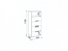 Мармарис (гостиная) М10 Комод малый в Уфе - ufa.mebel24.online | фото 2