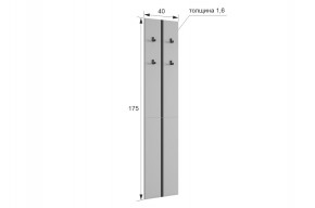 МЕРСИ Прихожая (модульная) графит в Уфе - ufa.mebel24.online | фото 2