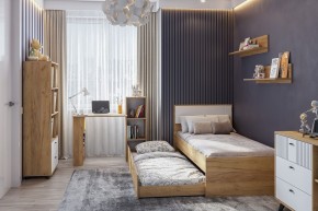 МИЛАН Детская (Дуб Золотой/Белый матовый) в Уфе - ufa.mebel24.online | фото 47