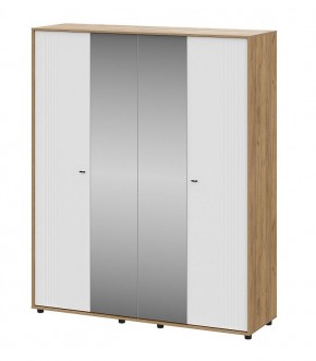 МИЛАН Шкаф четырехстворчатый (Белый Матовый) в Уфе - ufa.mebel24.online | фото