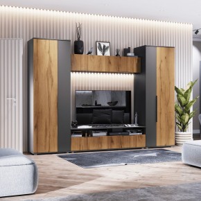 МОНИКА Гостиная (модульная) темно серый в Уфе - ufa.mebel24.online | фото 1