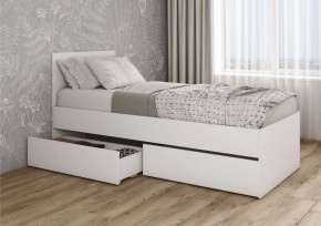 МОРИ КРМЯ 900.1/1 Кровать с нишей под ящики (настил) белый в Уфе - ufa.mebel24.online | фото 2