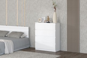 МС "Хилтон" Комод №1 800 (4 ящ.) белый текстурный в Уфе - ufa.mebel24.online | фото