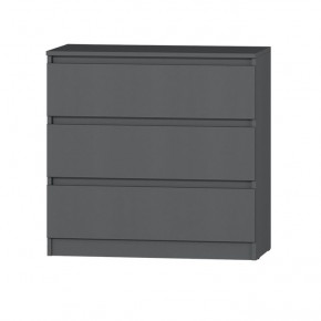 МС "Хилтон" Комод №2 800 (3 ящ.) графит в Уфе - ufa.mebel24.online | фото 2