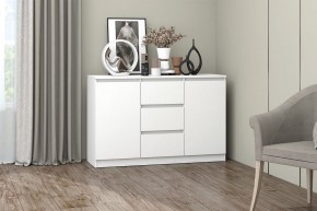 МС "Хилтон" Комод №4 1200 (белый текстурный) в Уфе - ufa.mebel24.online | фото
