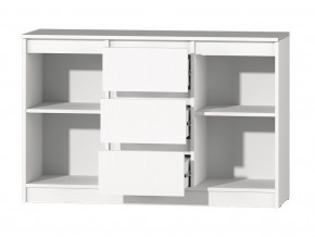 МС "Хилтон" Комод №4 1200 (белый текстурный) в Уфе - ufa.mebel24.online | фото 3
