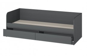 МС "Хилтон" Кровать 0,8 (графит) в Уфе - ufa.mebel24.online | фото 2