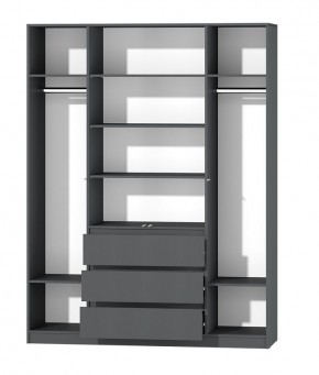 МС "Хилтон" Шкаф №1 1600 (Графит) в Уфе - ufa.mebel24.online | фото 3