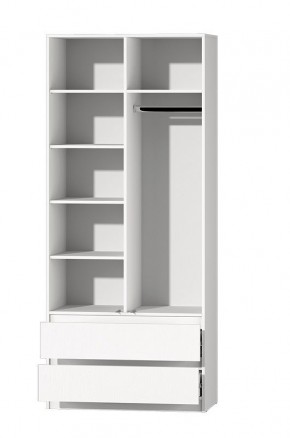МС "Хилтон" Шкаф №3 900 (Белый текстурный) в Уфе - ufa.mebel24.online | фото 3