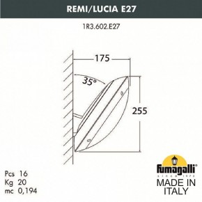 Накладной светильник Fumagalli Lucia 1R3.602.000.LYE27 в Уфе - ufa.mebel24.online | фото 2