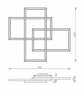 Накладной светильник Maytoni Rida MOD015CL-L80W в Уфе - ufa.mebel24.online | фото 2
