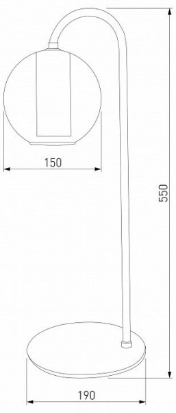 Настольная лампа декоративная Eurosvet Cobble 80508/1 дымчатый в Уфе - ufa.mebel24.online | фото 2