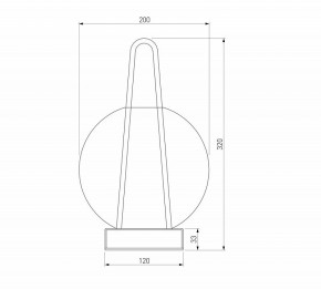 Настольная лампа декоративная Eurosvet Frasco 80507/1 черный в Уфе - ufa.mebel24.online | фото 3