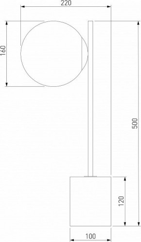 Настольная лампа декоративная Eurosvet Marbella 01157/1 черный в Уфе - ufa.mebel24.online | фото 3