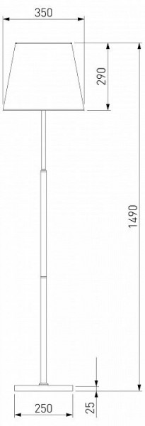 Настольная лампа декоративная Eurosvet Ozark 01156/1 латунь в Уфе - ufa.mebel24.online | фото 2