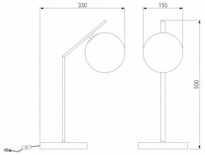 Настольная лампа декоративная Eurosvet Shape 01213/1 хром в Уфе - ufa.mebel24.online | фото 3