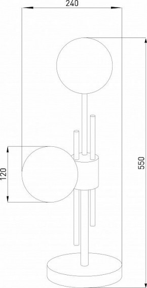 Настольная лампа декоративная Eurosvet Volver 01383/2 латунь в Уфе - ufa.mebel24.online | фото 4