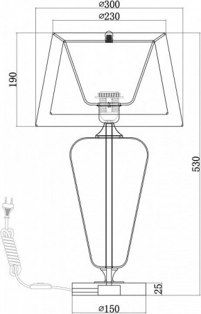 Настольная лампа декоративная Maytoni Verre Z005TL-01CH в Уфе - ufa.mebel24.online | фото 4