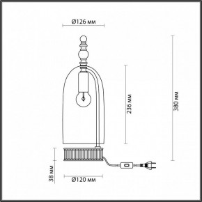 Настольная лампа декоративная Odeon Light Bell 4892/1T в Уфе - ufa.mebel24.online | фото 6