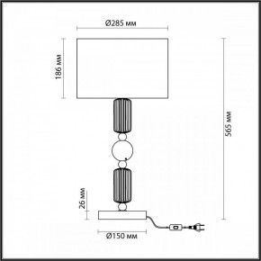 Настольная лампа декоративная Odeon Light Candy 4861/1T в Уфе - ufa.mebel24.online | фото 4