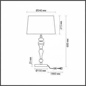 Настольная лампа декоративная Odeon Light Homi 5040/1T в Уфе - ufa.mebel24.online | фото 4