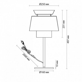 Настольная лампа декоративная Odeon Light Kressa 4992/1TA в Уфе - ufa.mebel24.online | фото 4