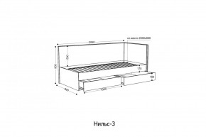 НИЛЬС - 3 Кровать с ортопедом 900 в Уфе - ufa.mebel24.online | фото 2