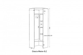 ОЛЬГА-МИЛК 9.2 Шкаф угловой с зеркалом в Уфе - ufa.mebel24.online | фото 2