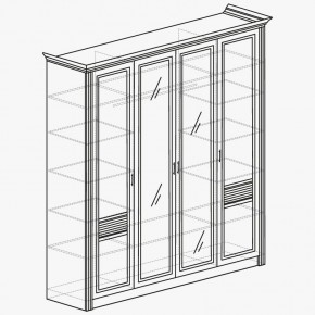 ОРЛЕАН Спальный гарнитур (модульный) ясень белый в Уфе - ufa.mebel24.online | фото 5