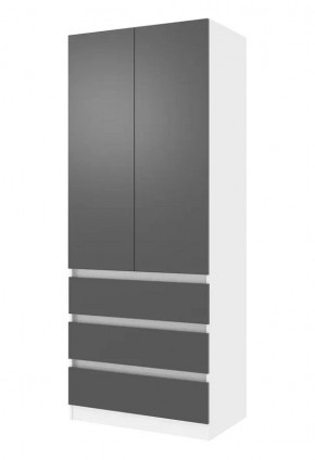 ПАРУС Шкаф 2-х ств. 800 (белый/графит) в Уфе - ufa.mebel24.online | фото