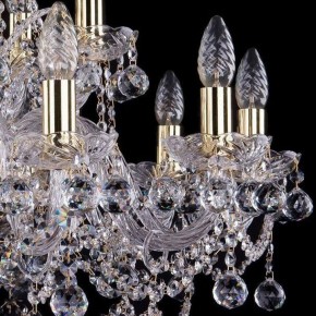 Подвесная люстра Bohemia Ivele Crystal 1411 1411/10+5/240/G/Balls в Уфе - ufa.mebel24.online | фото 2