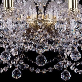 Подвесная люстра Bohemia Ivele Crystal 1411 1411/10+5/240/G/Balls в Уфе - ufa.mebel24.online | фото 3