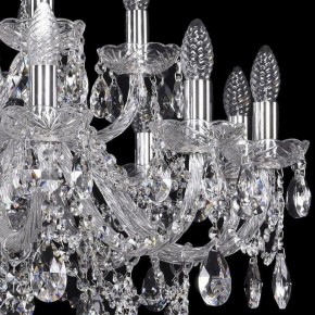 Подвесная люстра Bohemia Ivele Crystal 1411 1411/12+6/300/Ni в Уфе - ufa.mebel24.online | фото 2