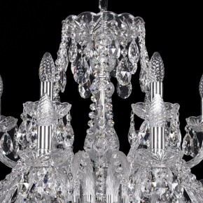 Подвесная люстра Bohemia Ivele Crystal 1411 1411/12+6/300/Ni в Уфе - ufa.mebel24.online | фото 4