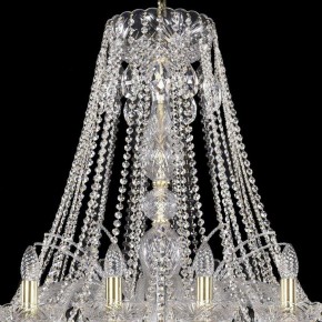 Подвесная люстра Bohemia Ivele Crystal 1411 1411/24/460/G в Уфе - ufa.mebel24.online | фото 4