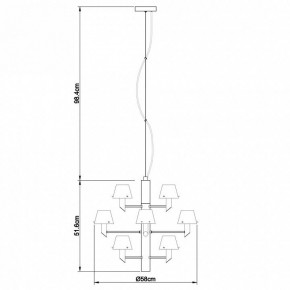 Подвесная люстра Divinare Albero 1680/02 LM-12 в Уфе - ufa.mebel24.online | фото 4