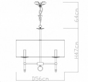 Подвесная люстра Divinare Candela 1162/01 LM-5 в Уфе - ufa.mebel24.online | фото 4