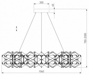 Подвесная люстра Eurosvet Uma 90369/15 медь в Уфе - ufa.mebel24.online | фото 4