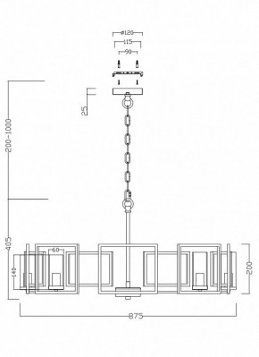 Подвесная люстра Maytoni Bowi H009PL-08G в Уфе - ufa.mebel24.online | фото 4