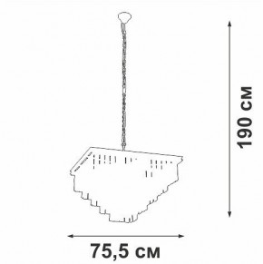 Подвесная люстра Vitaluce V5818 V5818-8/13 в Уфе - ufa.mebel24.online | фото 5