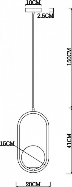 Подвесной светильник Arte Lamp Matisse A7745SP-1AB в Уфе - ufa.mebel24.online | фото 4