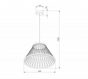 Подвесной светильник Eurosvet Cesta 40017/1 LED коричневый в Уфе - ufa.mebel24.online | фото 5