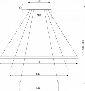 Подвесной светильник Eurosvet Collars 90264/3 латунь в Уфе - ufa.mebel24.online | фото 3