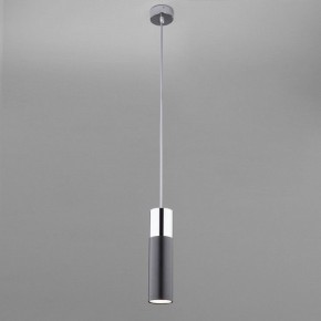 Подвесной светильник Eurosvet Double Topper 50135/1 LED хром/черный в Уфе - ufa.mebel24.online | фото 3