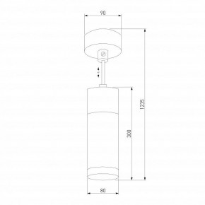 Подвесной светильник Eurosvet Double Topper 50135/1 LED хром/черный в Уфе - ufa.mebel24.online | фото 4