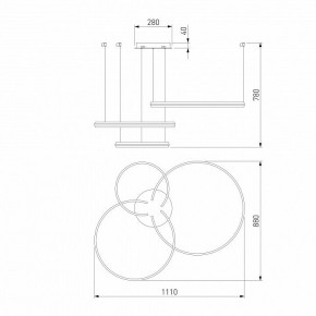 Подвесной светильник Eurosvet Gap 90180/3 сатин-никель в Уфе - ufa.mebel24.online | фото 5